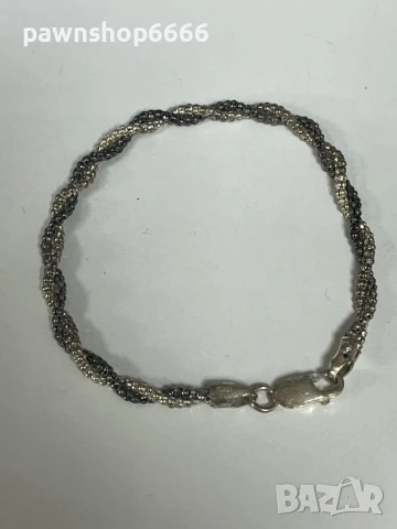 Сребърна гривна 925, снимка 2 - Гривни - 51249876
