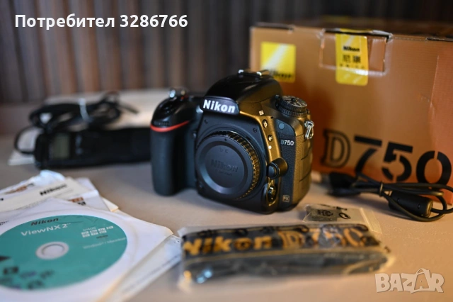 Nikon d750 + дистанционнен спусък - 480 евро