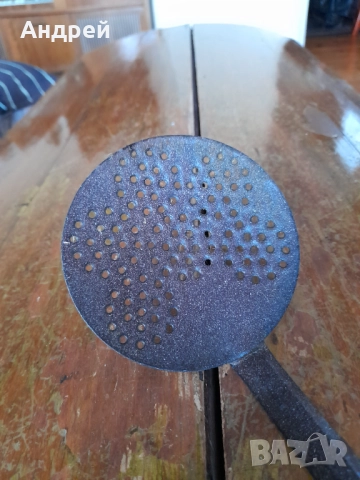 Стара решетъчна лъжица,бъркалка #6, снимка 4 - Други ценни предмети - 52753345