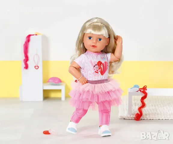 BABY Born Кукла с дълга коса и аксесоари Sister Style&Play, 43 см, снимка 13 - Кукли - 50182776