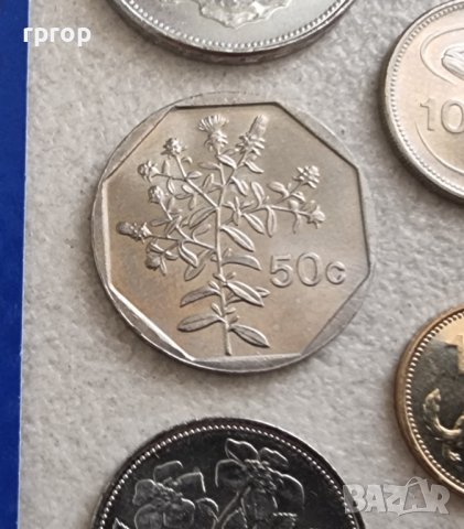 Малта . 1, 10 ,25 , 50 цента  и 1 лира.  5 бр. Нови., снимка 3 - Нумизматика и бонистика - 42223197