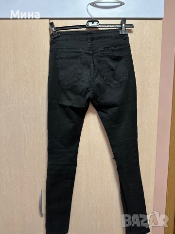 Черни накъсани дънки, снимка 4 - Дънки - 39390490