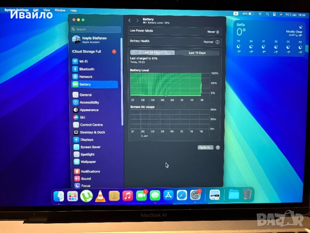 MacBook Air 2020 i3, снимка 6 - Лаптопи за работа - 52958894