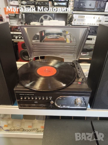 Аудиосистема с грамофон с радио, диск, касета, usb и памет карта Model - TCD-983WEC с две тонколони., снимка 5 - Аудиосистеми - 50783928