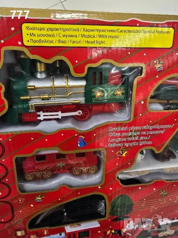 коледно влакче звуци и светлина, снимка 2 - Влакчета, самолети, хеликоптери - 48395774