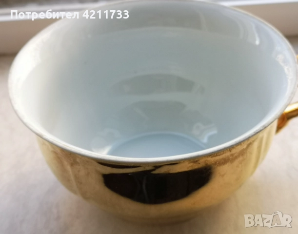 3 прекрасни чаши за кафе, чай с позлата НОВО, снимка 5 - Чаши - 52813360