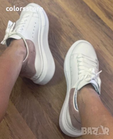 Естествена кожа кецове  Alexander McQueen код AF270, снимка 4 - Кецове - 37427390