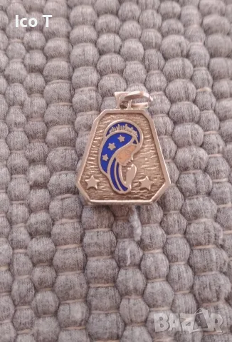 сребърен медальон , снимка 3 - Колиета, медальони, синджири - 56373449