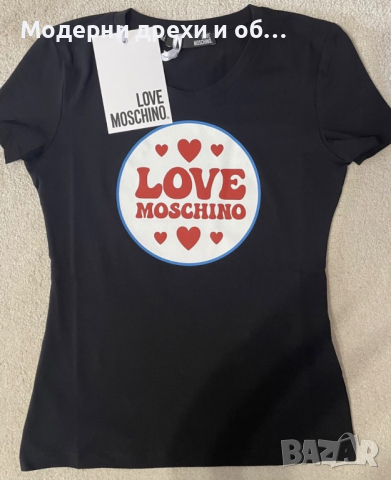 Love Moschino M и L, снимка 3 - Тениски - 44711260