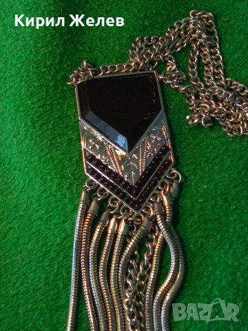 ПОСРЕБРЕНА ФЕШЪН АРТ ОГЪРЛИЦА КОЛИЕ МЕДАЛЬОН МНОГО СТИЛНО КРАСИВО БУТИКОВО БИЖУ 27922, снимка 2 - Колиета, медальони, синджири - 37097480