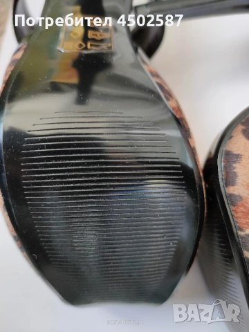 Леопардови обувки на висок ток от ASOS, снимка 5 - Дамски обувки на ток - 52031248