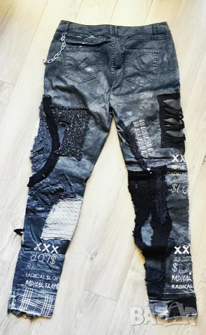 Мъжки Дънки, Crust Pants, Уникални, Единствен екземпляр, Размер М/32, снимка 4 - Дънки - 56138388