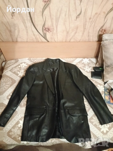 мъжко кожено сако Lamberg N45, снимка 3 - Тениски - 52539059