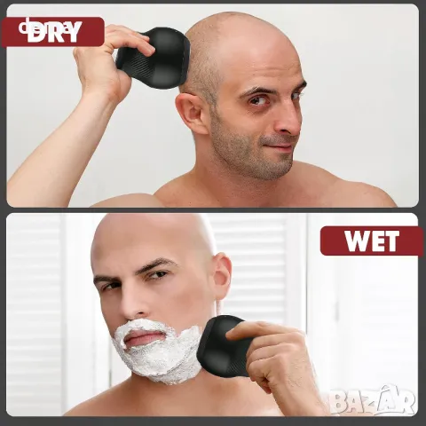 Самобръсначки за глава Misuke за плешиви мъже с гъвкава глава с магнитно острие, едно острие, снимка 6 - Електрически самобръсначки - 48011382