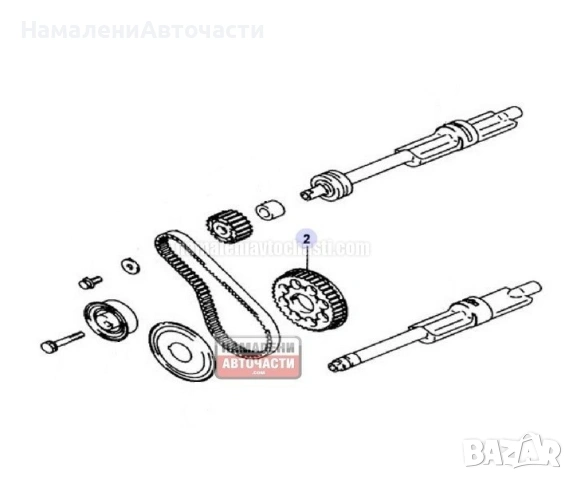 SMD187277 зъбно колело баланс вал Great Wall Hover Steed 2.4 бензин, снимка 2 - Части - 53383442