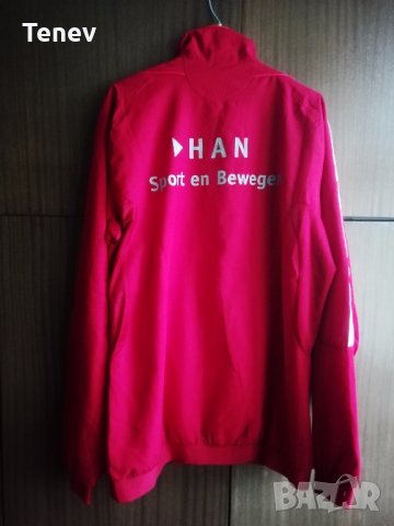 Оригинално яке горнище Адидас Adidas червено 40/42 - М размер , снимка 2 - Спортни дрехи, екипи - 34487355