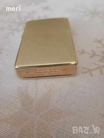 Zippo Brass Gold Dust, снимка 6 - Запалки - 56132971