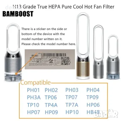 HEPA филтър Ture за пречистватели Dyson Pure Cool, снимка 4 - Овлажнители и пречистватели за въздух - 55776169