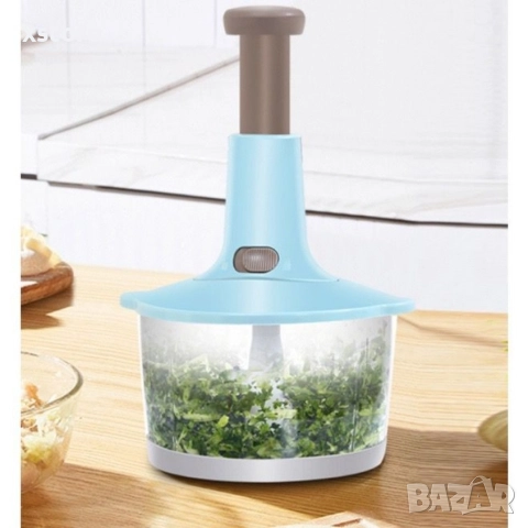 Кухненски робот, чопър с три остриета и ръчно предпазно заключване, 1,5 л., снимка 6 - Кухненски роботи - 52595340