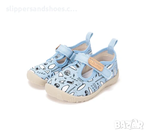 Детски пантофи D.D.Step Barefoot Aero Blue сърф 20/31, снимка 4 - Детски пантофи - 53275189