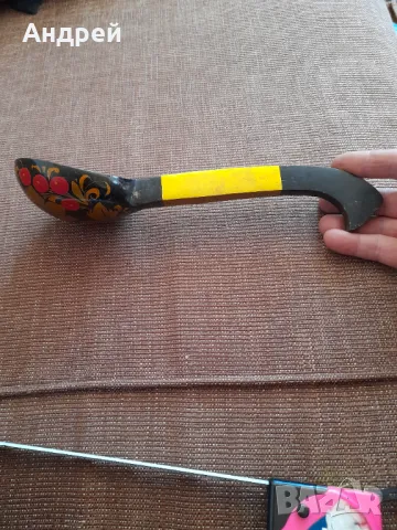 Стара Руска дървена лъжица #2, снимка 3 - Други ценни предмети - 48012460