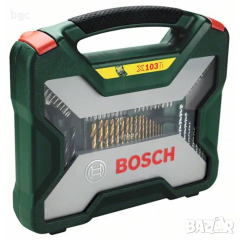 Нов Комплект 103 аксесоара Bosch X-line Titanium - 24 месеца гаранция, снимка 2 - Други инструменти - 50359825