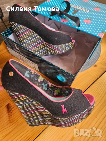 Страхотни обувки с отворени пръсти  Babycham , снимка 5 - Дамски елегантни обувки - 41864280