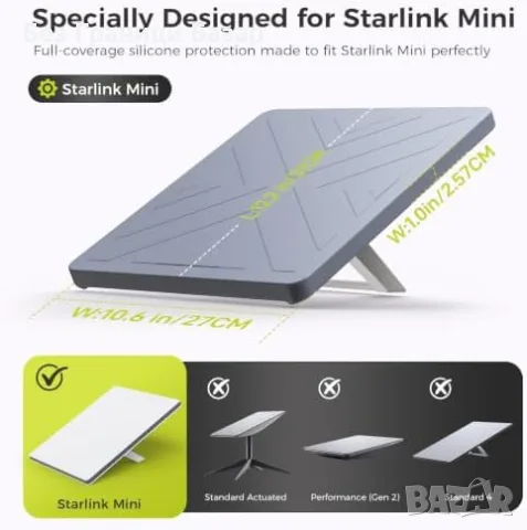 Нов протектор Starlink Mini силиконов защитен калъф водоустойчив удароустойчив за къмпинг RV Outdoor, снимка 5 - Други стоки за дома - 56219183
