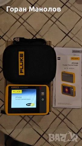FLUKE PTI120 НОВА термо камера Термовизионна камера джобна пълен комплект, снимка 4 - Друга електроника - 55962649