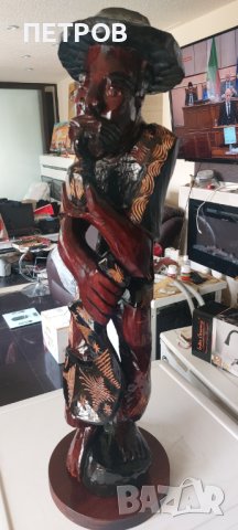 Уникална голяма статуя статуетка дърво, снимка 11 - Статуетки - 40940576