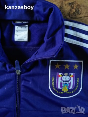 ADIDAS FC ANDERLECHT 2015/2016 TRACK JACKET - страхотно мъжко горнище, снимка 2 - Спортни дрехи, екипи - 42692899