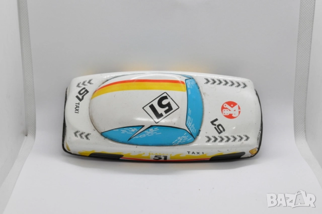 Метална стара ретро количка Taxi 51, снимка 6 - Колекции - 52384387