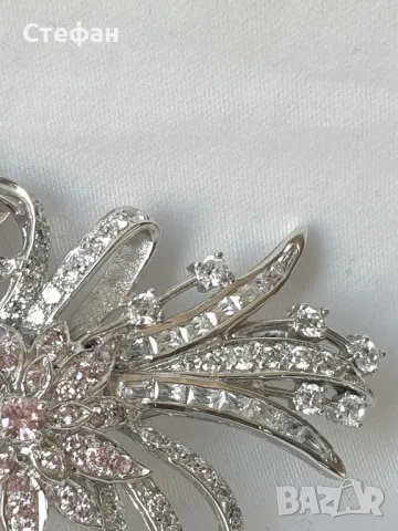 Масивна сребърна брошка, снимка 3 - Други - 49152221