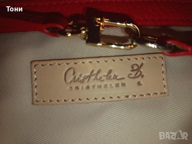 CRISTHELEN B. Оригинал Нова Кожена Дамска Чанта , снимка 11 - Чанти - 52418728