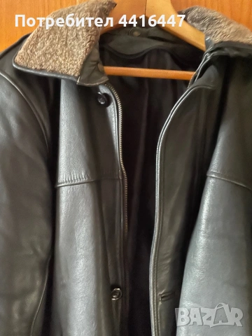 Мъжко кожено яке, снимка 2 - Якета - 53484158