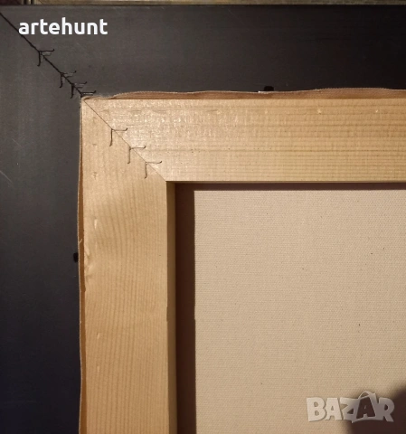 Картина с масло на платно, художник Димитър Генев. Размер с рамката - 50-40см. , снимка 2 - Картини - 53584186