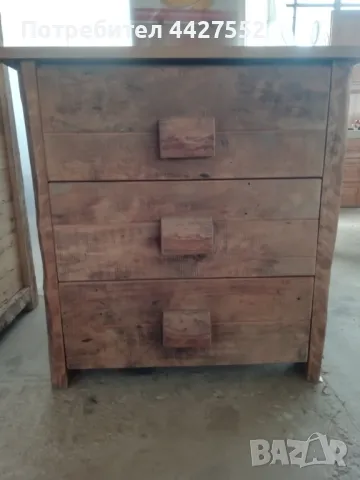 Спалня две нощни шкафчета и гардероб старинен стил-за твърди матраци размер на спалнята 190/167, снимка 6 - Спални и легла - 49664487