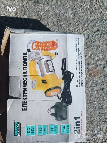 Компресор за въздух за  кола, снимка 2 - Аксесоари и консумативи - 53826287