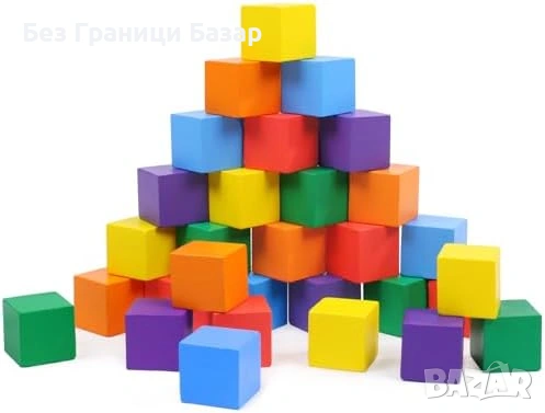 Нови Дървени кубчета за броене Монтесори образователна играчка дете 1+