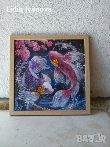 Готов частично облепен диамантен гоблен , снимка 3 - Гоблени - 53828364