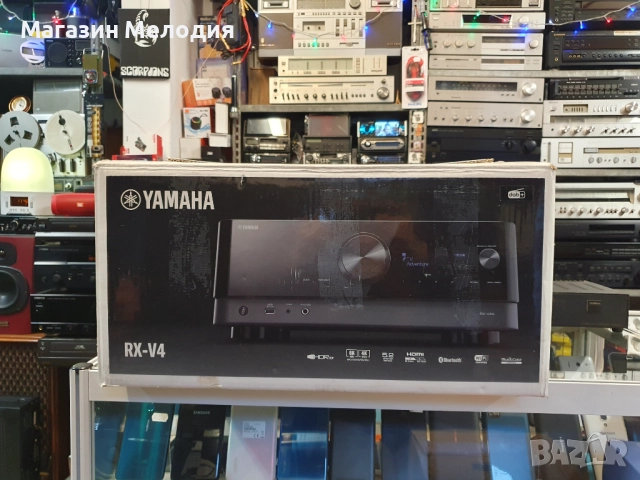 Ресийвър YAMAHA RX-V4A 5.1 Като нов. Дистанционно. Пълен комплект. WiFi и Bluetooth, снимка 2 - Ресийвъри, усилватели, смесителни пултове - 49003339