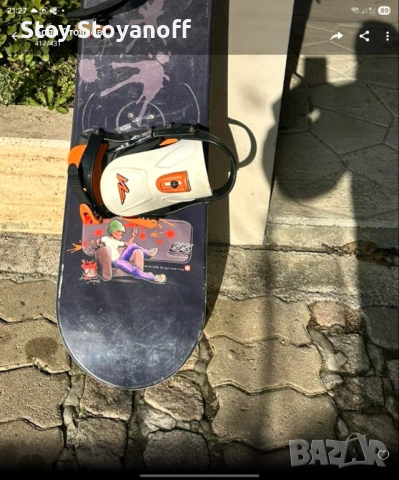 Сноуборд Nidecker Chill 55 + автомати Nidecker + сак, снимка 4 - Зимни спортове - 53136489