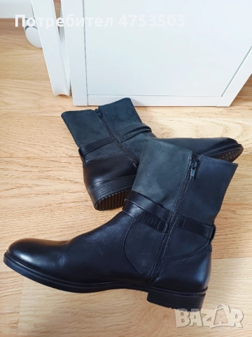 Ecco боти естествена кожа  39, снимка 6 - Дамски боти - 53757005