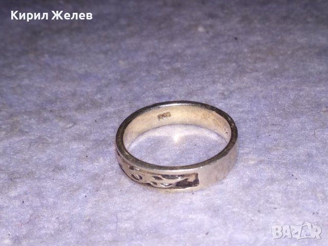 МЕТАЛСКИ РОКАДЖИЙСКИ СРЕБЪРЕН ОРНАМЕНТИРАН ФЕШЪН АРТ УНИСЕКС ПРЪСТЕН СРЕБРО 925 - Тип ХАЛКА 38493, снимка 7 - Пръстени - 41451055