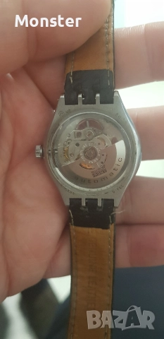  Мъжки часовник -SWATCH Irony Automatic Sceleton 21 jewels Swiss, снимка 4 - Мъжки - 52876088