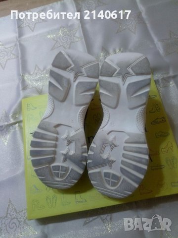 Дамски сникърси в цвят капучино и злато N:38, снимка 6 - Маратонки - 39835298