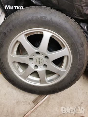 4 зимни гуми  215/65/16 Dunlop и 4бр. алуминиеви джанти 5х114,3, 16 цола, , снимка 11 - Гуми и джанти - 52576459