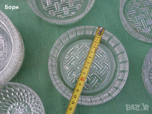 Стар немски кристал купи,чинийки, снимка 14 - Чинии - 36264318