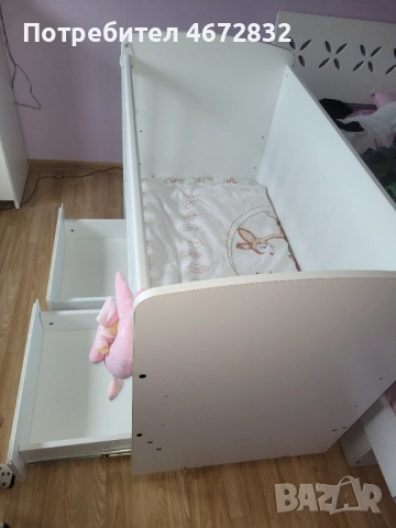 Бебешко легло с матрак, снимка 2 - Бебешки легла и матраци - 52954490