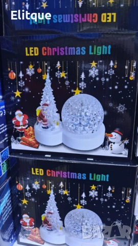 Коледна LED лампа с декоративни орнаменти, снимка 3 - Други стоки за дома - 52787192